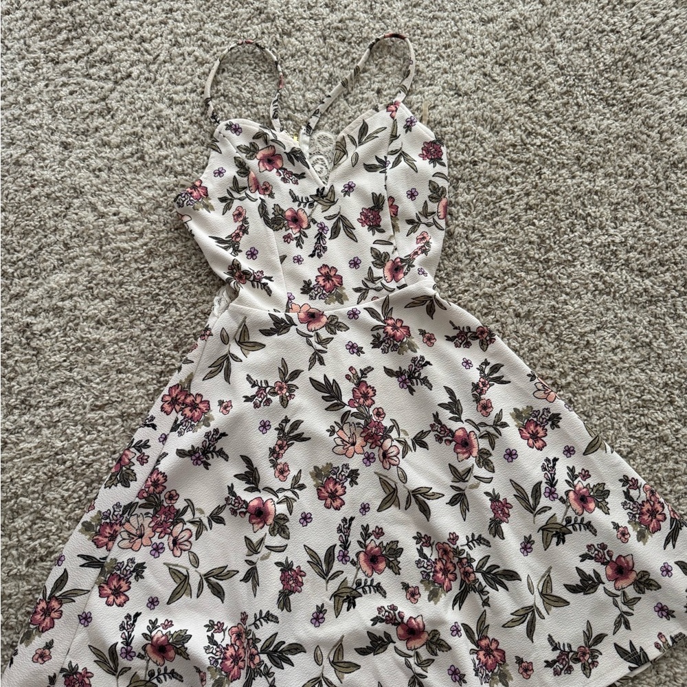 Floral Spaghetti Strap Dress